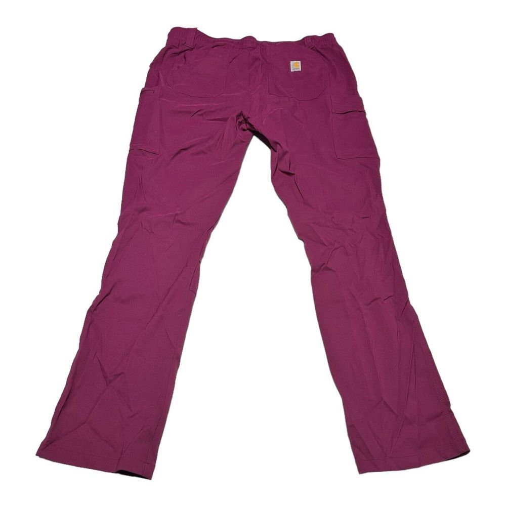 Men's‎ Carhartt Medical Straight Leg Cargo Scrub Pants Wine Red 2XLT 2XL Tall